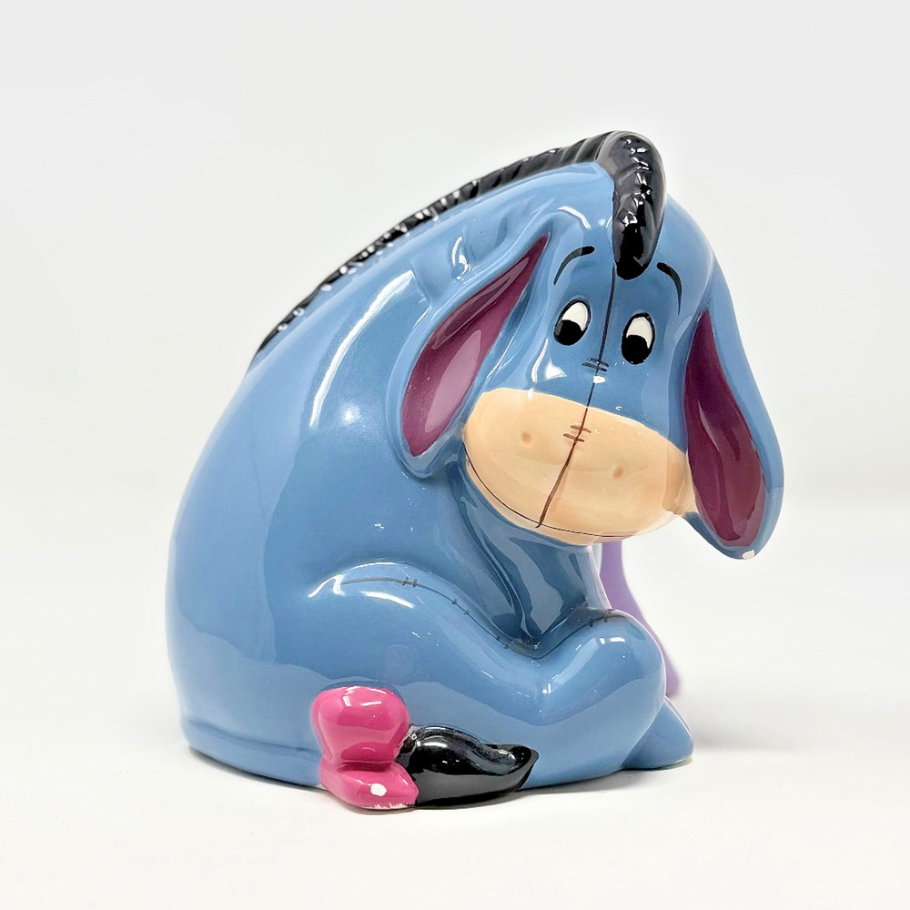 Disney Eeyore Ceramic Toothbrush Holder Vintage 1990s Pooh Bathroom